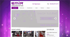 Desktop Screenshot of emirorganizasyon.net
